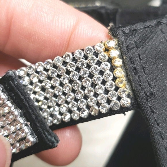 Christain Siriano Black & Rhinestone Heels - Picture 4 of 9